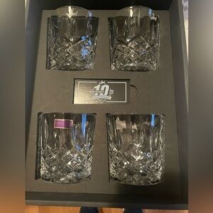 Set of four Waterford Marquis Crystal whiskey glasses